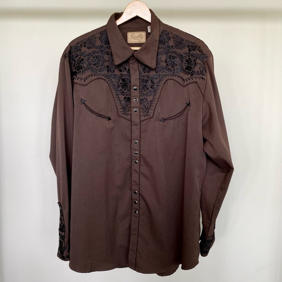 Vintage Scully Western embroidered button-down shirt. 🤎 - Picture 3 of 7